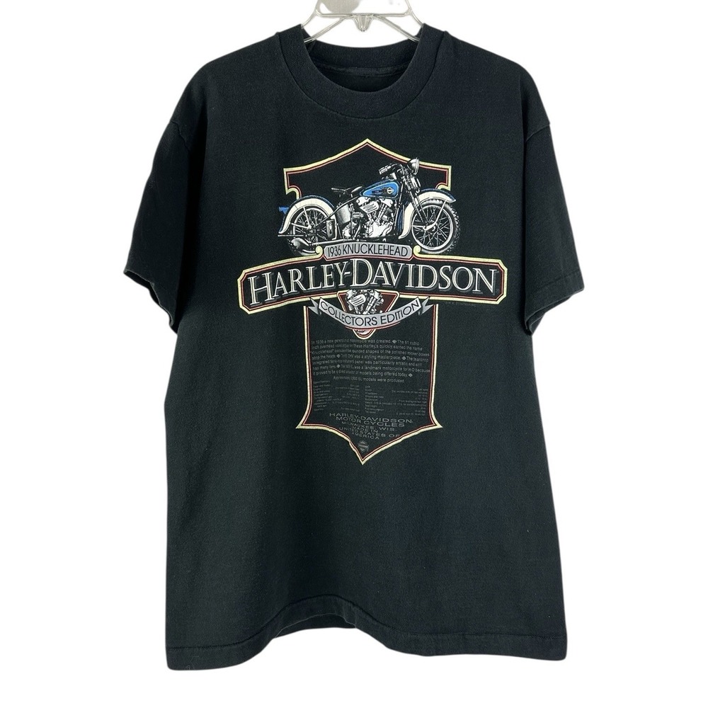 Harley Davidson Collectors Edition T Shirt 1936 Chattanooga TN Steel Feather M L